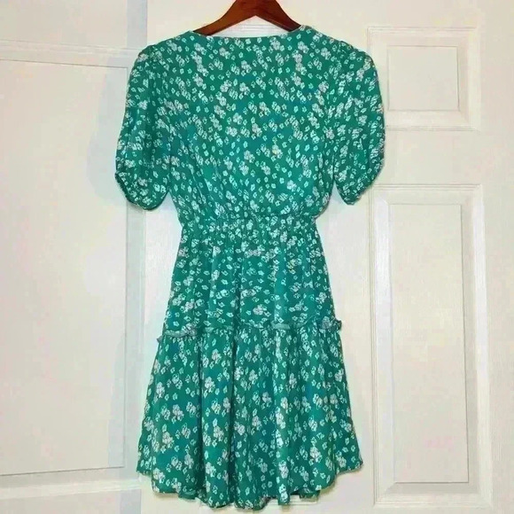 Wisteria Lane Mini Boho Dress Puff Short Sleeves Small - Picture 4 of 9